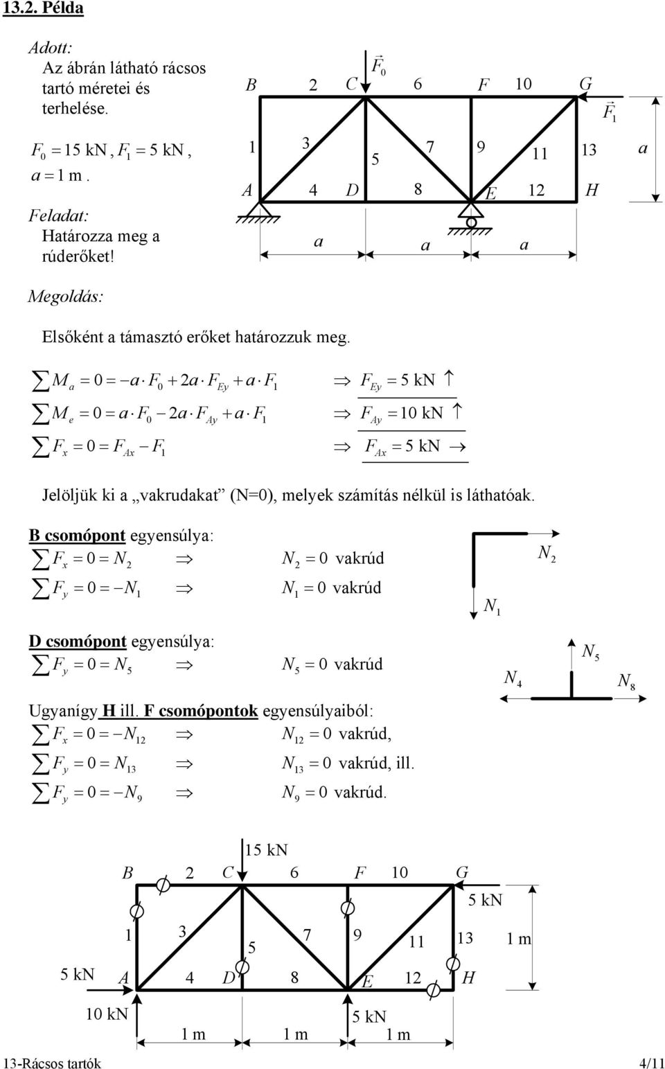 M = = + + k M e = = + k = = k = = = Jelöljük ki vkrudkt (=), melek számítás nélkül is láthtók.