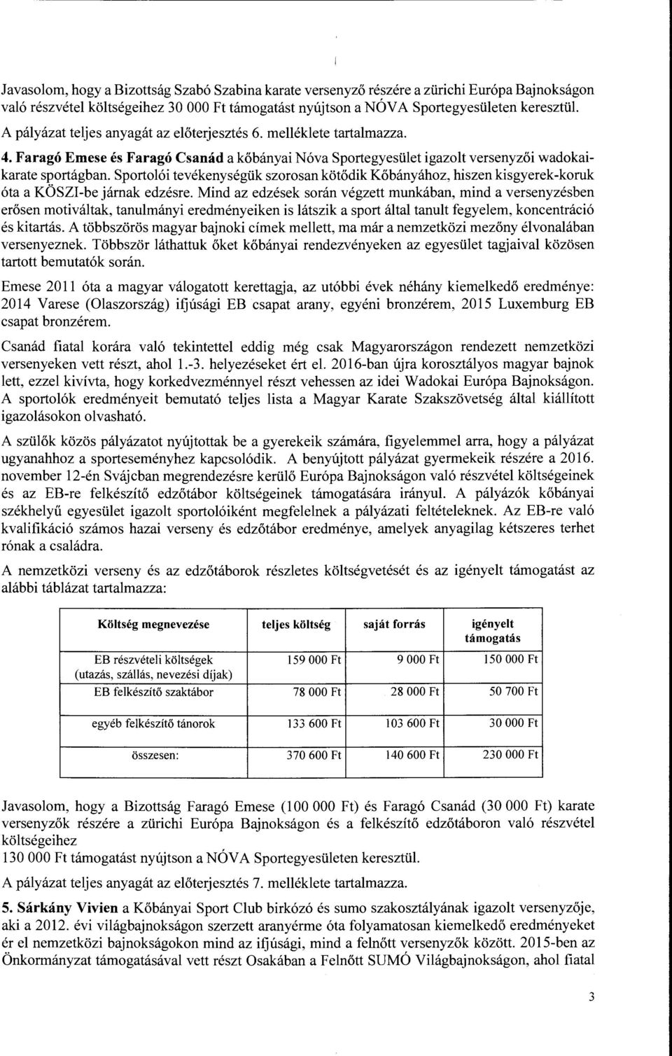 Sportolói tevékenységük szorosan kötődik Kőbányához, hiszen kisgyerek-koruk óta a KÖSZI-be járnak edzésre.