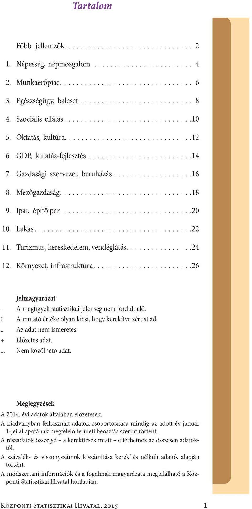 ..26 Jelmagyarázat A megfigyelt statisztikai jelenség nem fordult elő. A mutató értéke olyan kicsi, hogy kerekítve zérust ad... Az adat nem ismeretes. + Előzetes adat.... Nem közölhető adat.