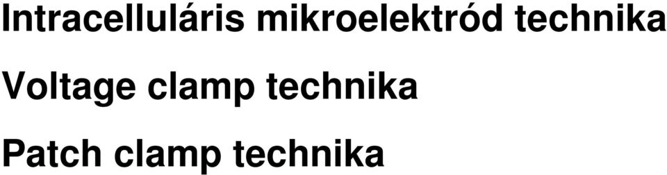 technika Voltage