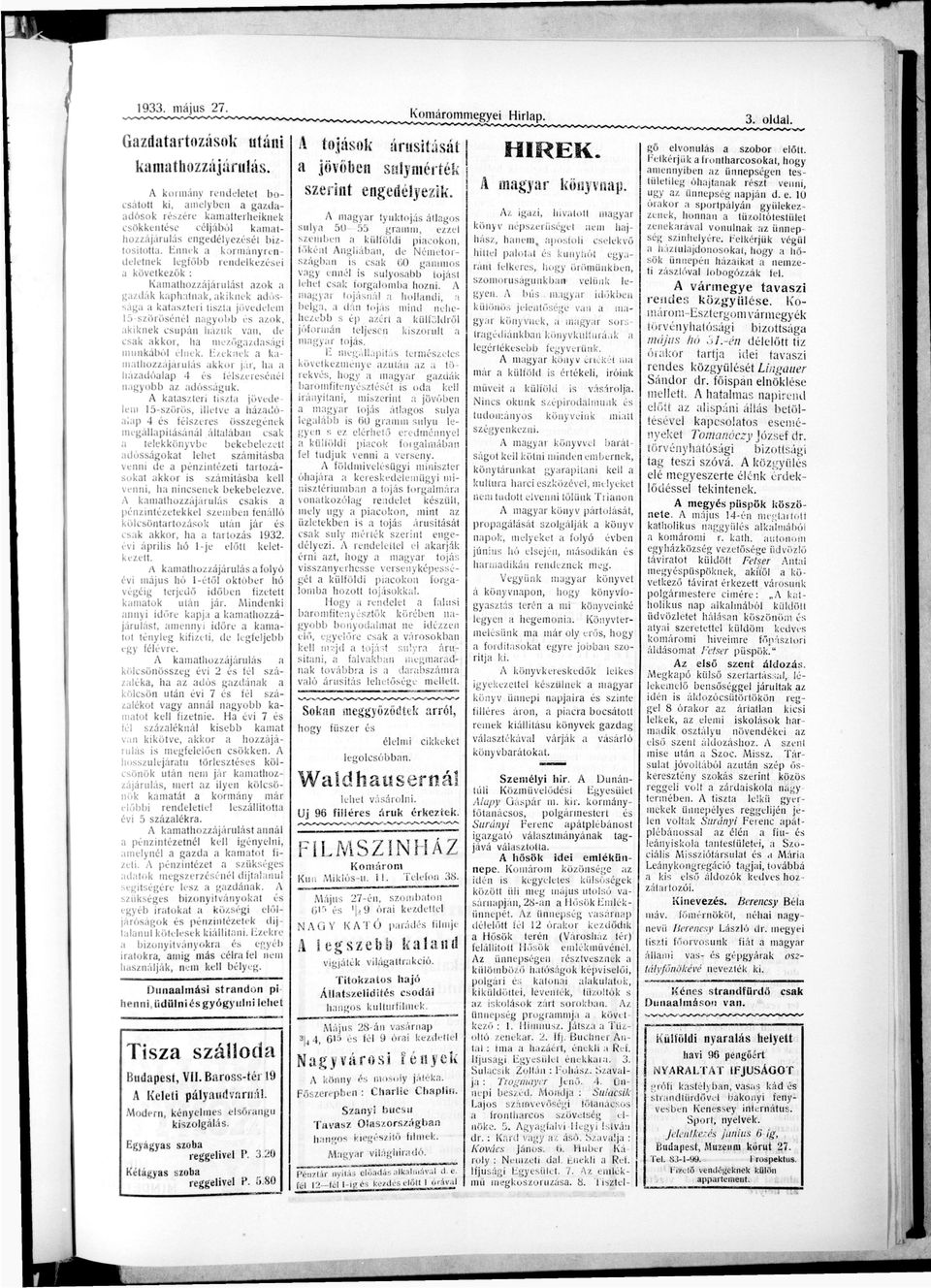 15-SZÖrÖsénél ngyobb és zok, kiknek c s u p á n hzuk vn, de csk kkor, h mezőgzdsági m u n k á b ó l élnek Ezeknek k m t h o z z á j á r u l á s kkor jr, h h á z d ó l p 4 é s télszeresénél ngyobb z d