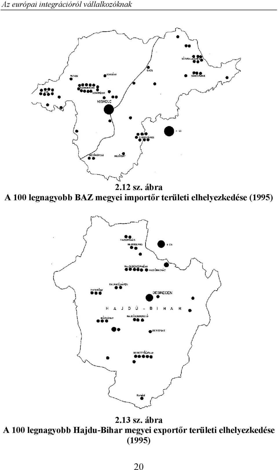 területi elhelyezkedése (1995) 2.13 sz.