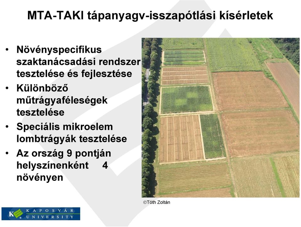 műtrágyaféleségek tesztelése Speciális mikroelem lombtrágyák