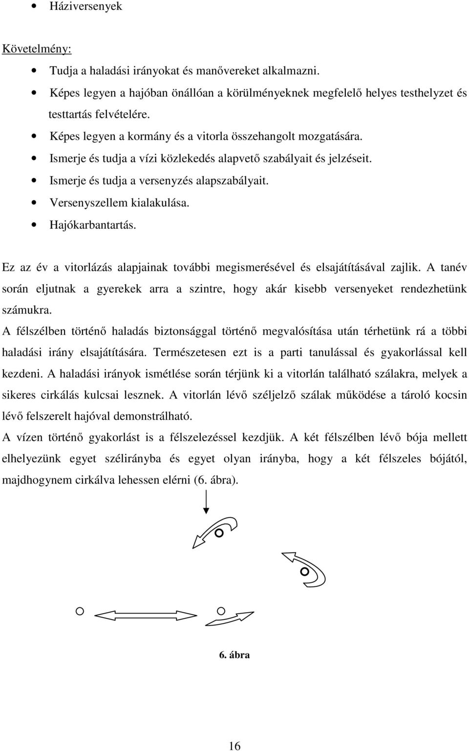 Versenyszellem kialakulása. Hajókarbantartás. Ez az év a vitorlázás alapjainak további megismerésével és elsajátításával zajlik.