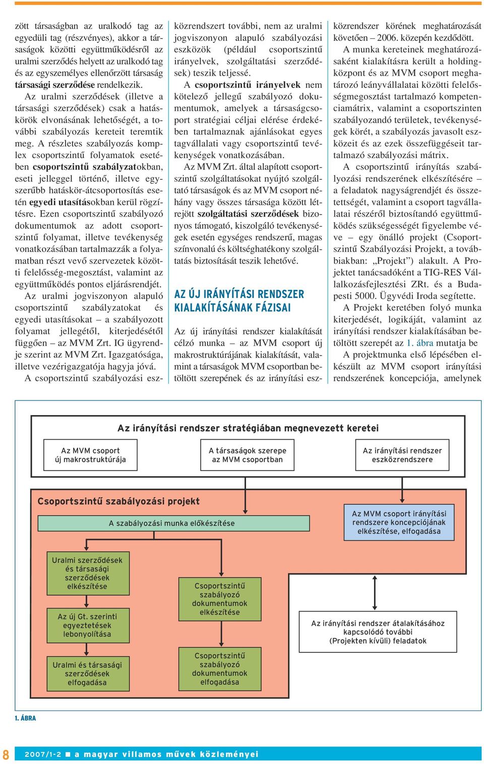 A részletes szabályozás komplex csoportszintû folyamatok esetében csoportszintû szabályzatokban, eseti jelleggel történô, illetve egyszerûbb hatáskör-átcsoportosítás esetén egyedi utasításokban kerül