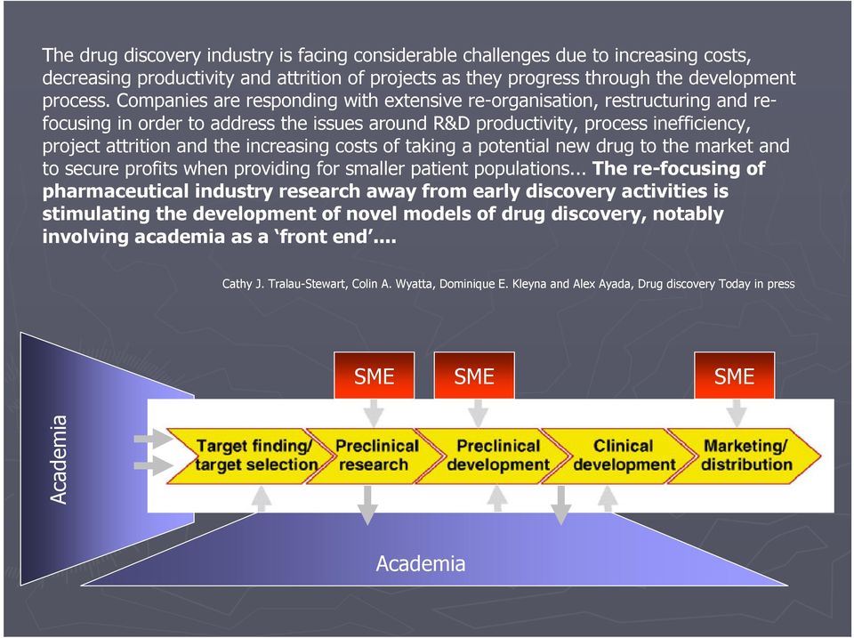 increasing costs of taking a potential new drug to the market and to secure profits when providing for smaller patient populations.