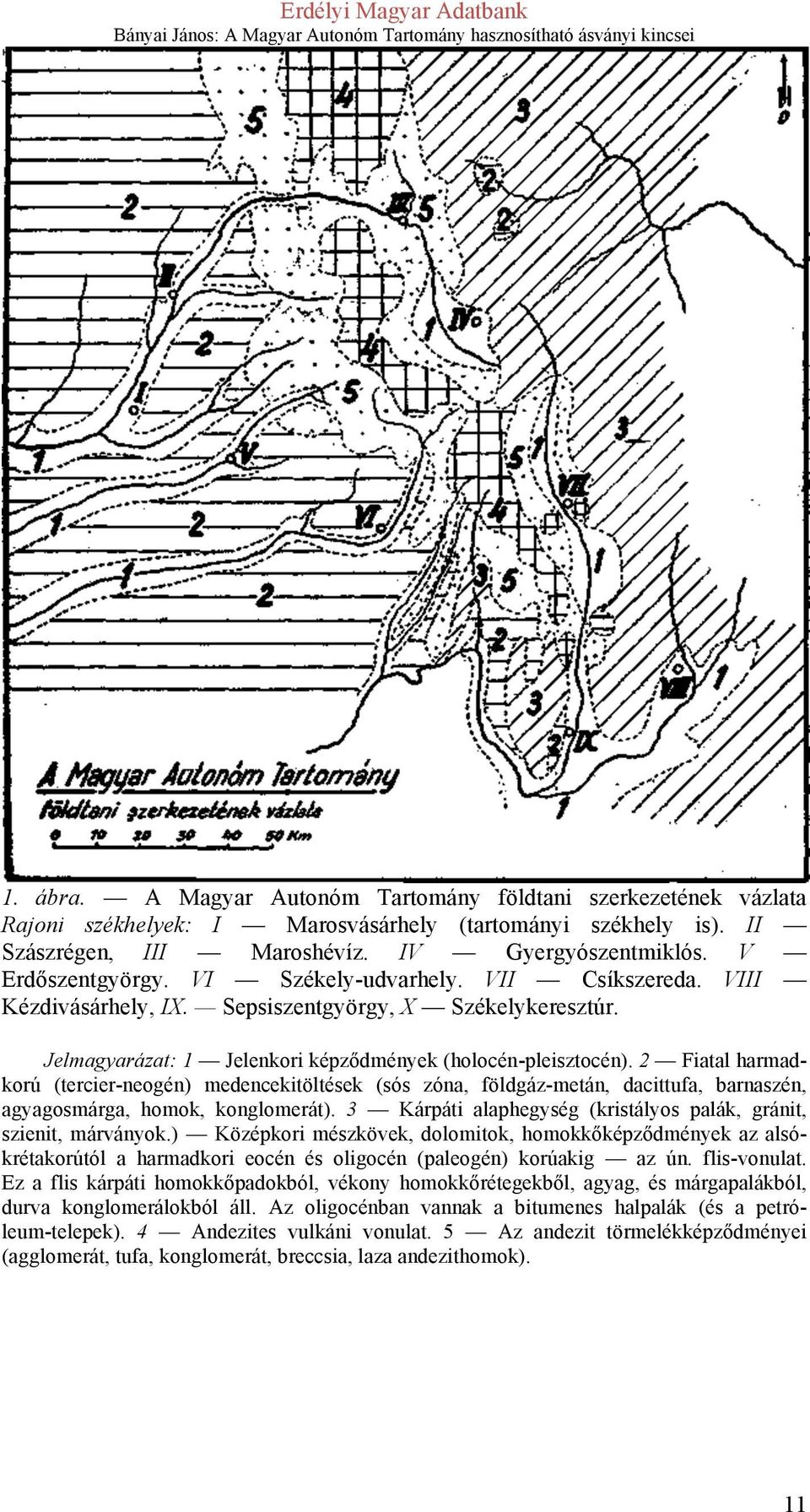 2 Fiatal harmadkorú (tercier-neogén) medencekitöltések (sós zóna, földgáz-metán, dacittufa, barnaszén, agyagosmárga, homok, konglomerát).