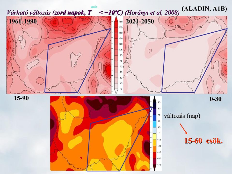 al, 2008) 2021-2050 (ALADIN, A1B)