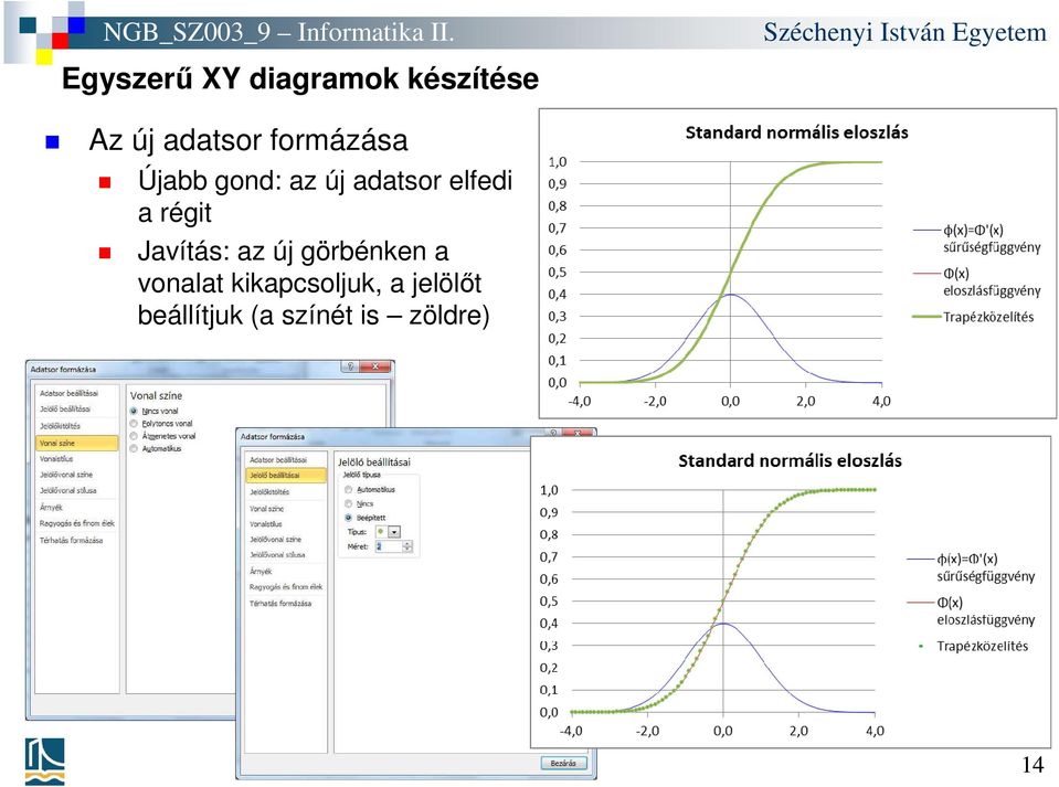 új görbénken a vonalat kikapcsoljuk, a