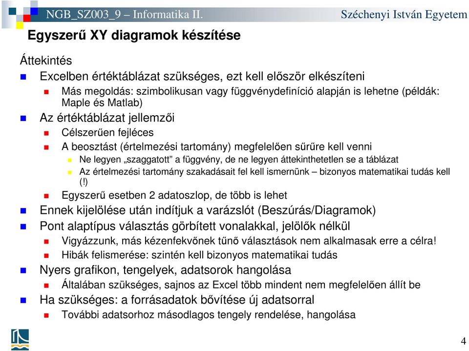 fel kell ismernünk bizonyos matematikai tudás kell (!