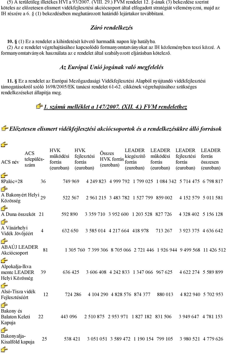 (1) bekezdésében meghatározott határidő lejártakor továbbítani. Záró rendelkezés 10. (1) Ez a rendelet a kihirdetését követő harmadik napon lép hatályba.