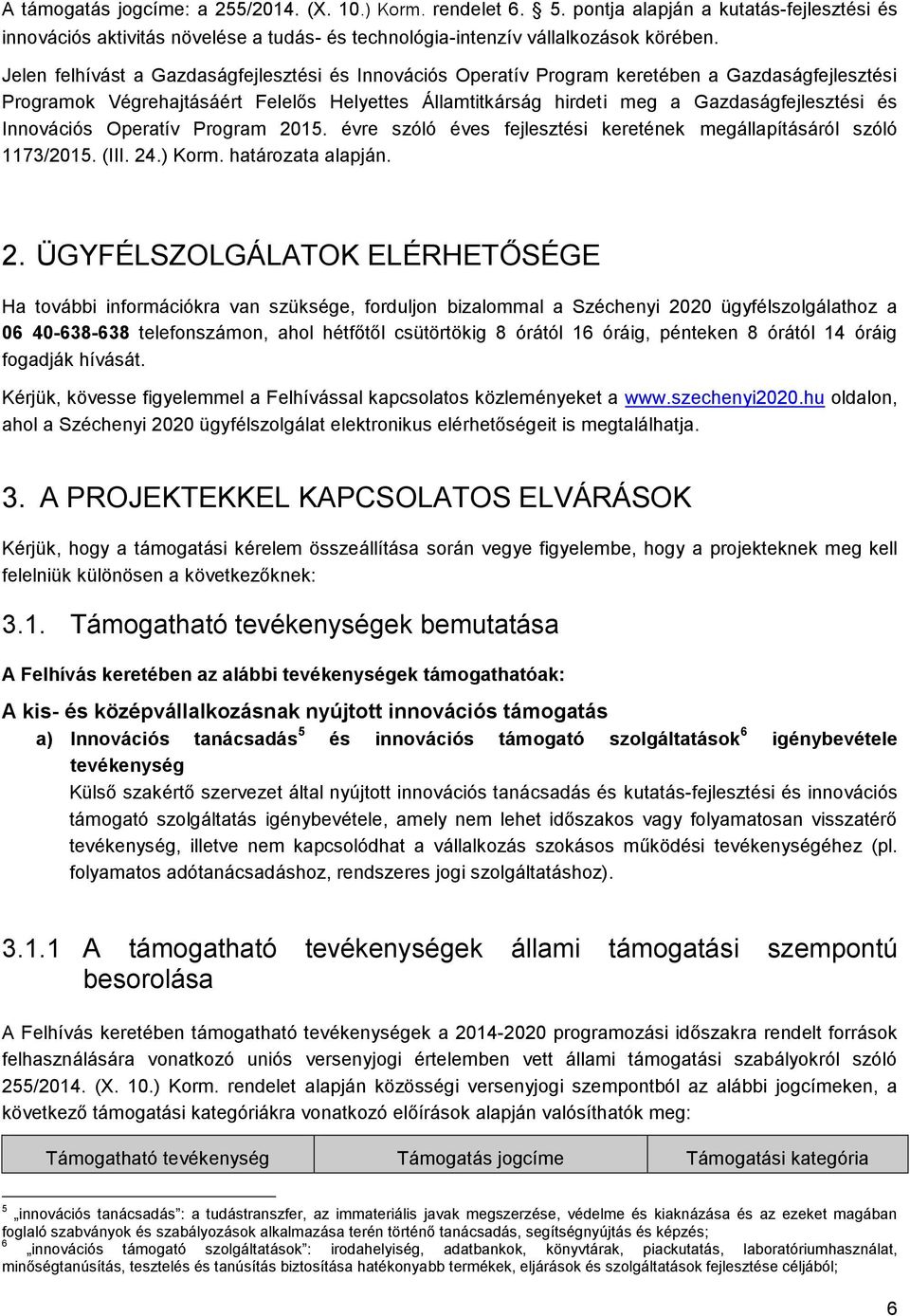 Innovációs Operatív Program 20