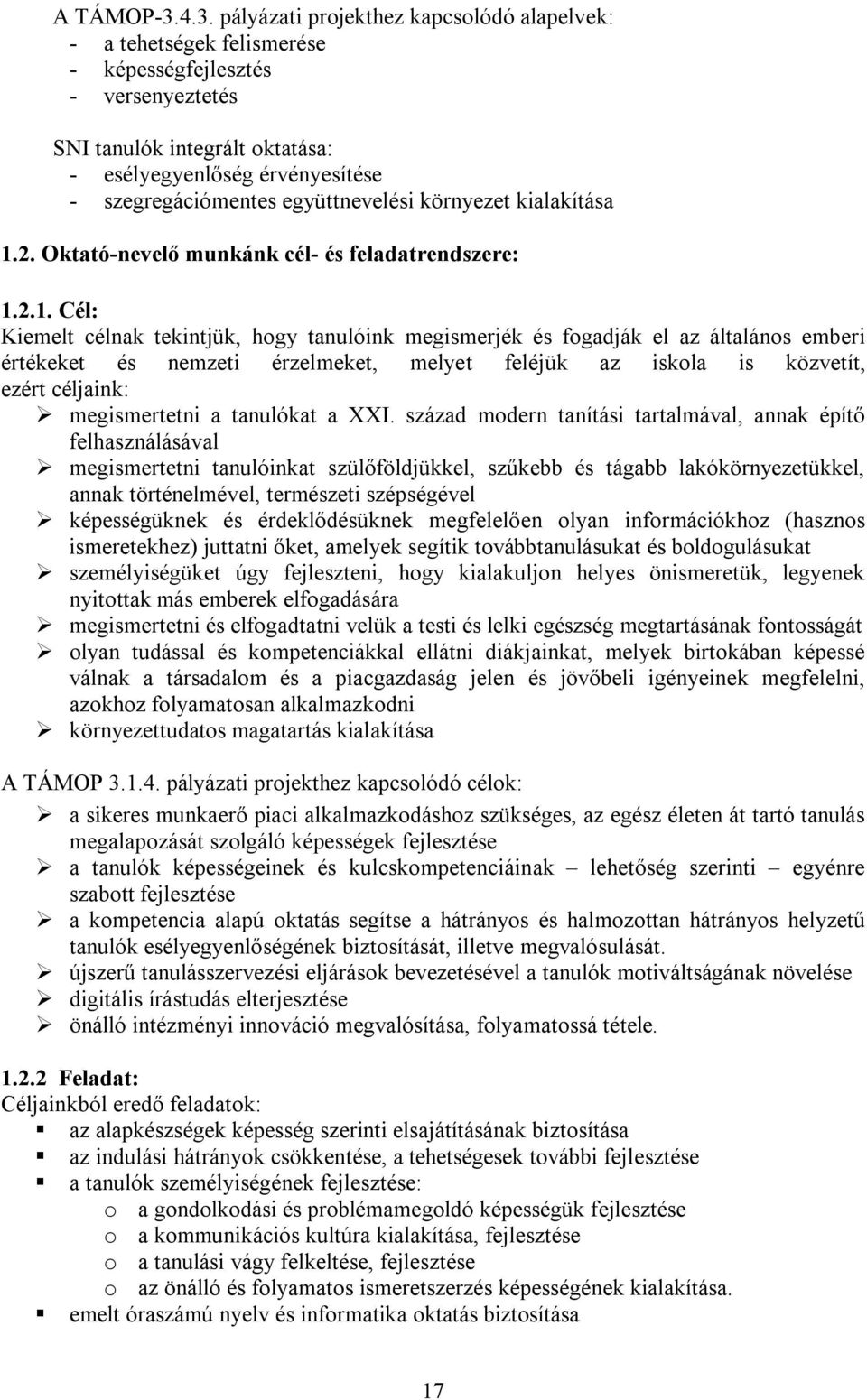 együttnevelési környezet kialakítása 1.