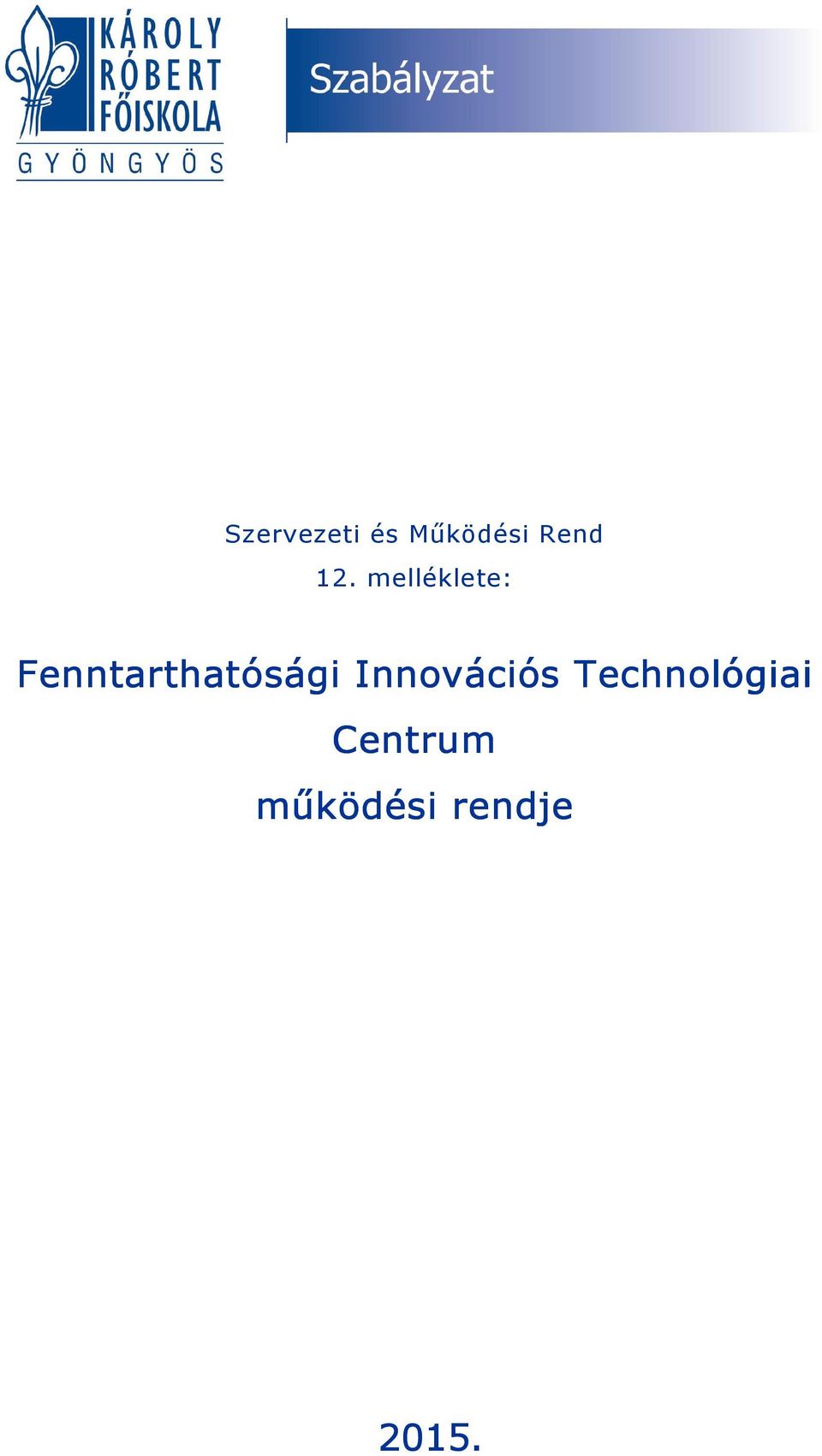 Fenntarthatósági Innovációs