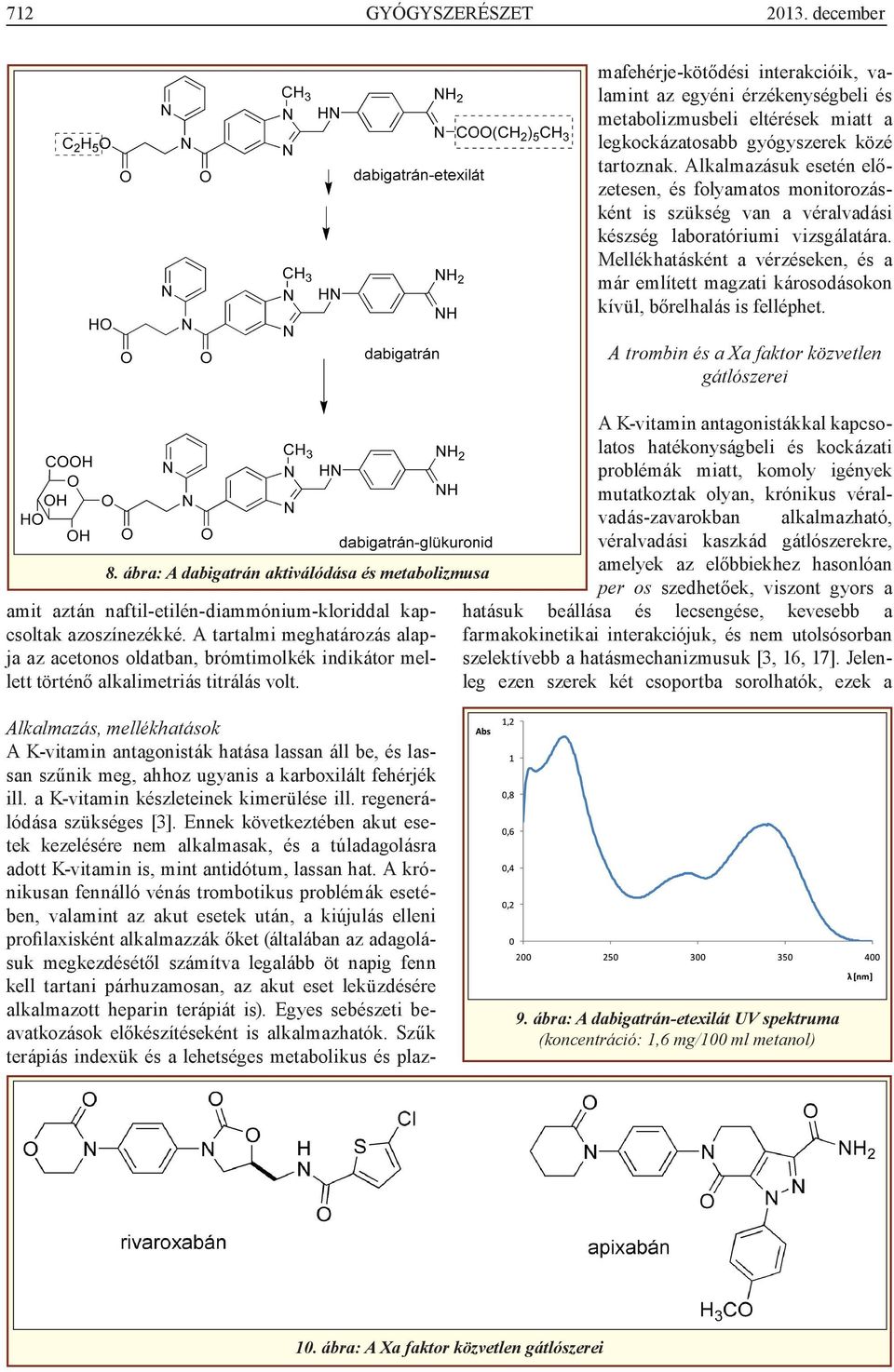 Alkalmazás, mellékhatások A K-vitamin antagonisták hatása lassan áll be, és lassan szűnik meg, ahhoz ugyanis a karboxilált fehérjék ill. a K-vitamin készleteinek kimerülése ill.