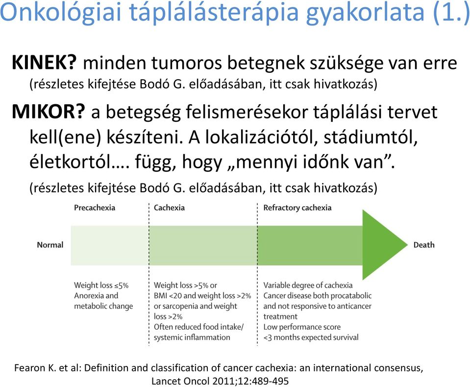 A lokalizációtól, stádiumtól, életkortól. függ, hogy mennyi időnk van. (részletes kifejtése Bodó G.