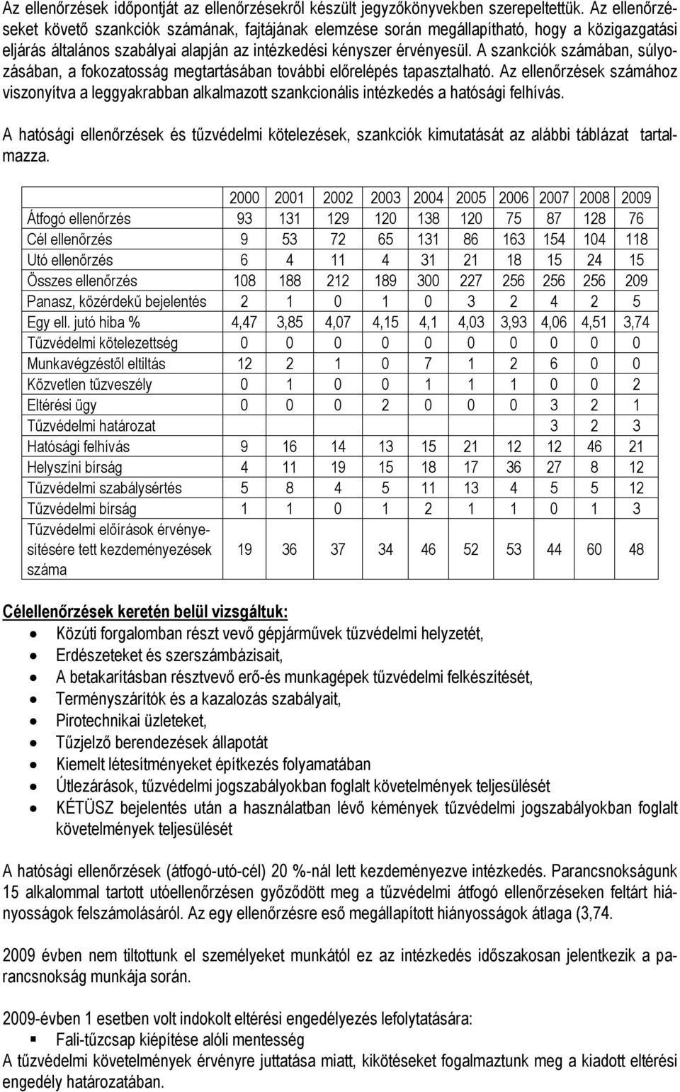 A szankciók számában, súlyozásában, a fokozatosság megtartásában további előrelépés tapasztalható.