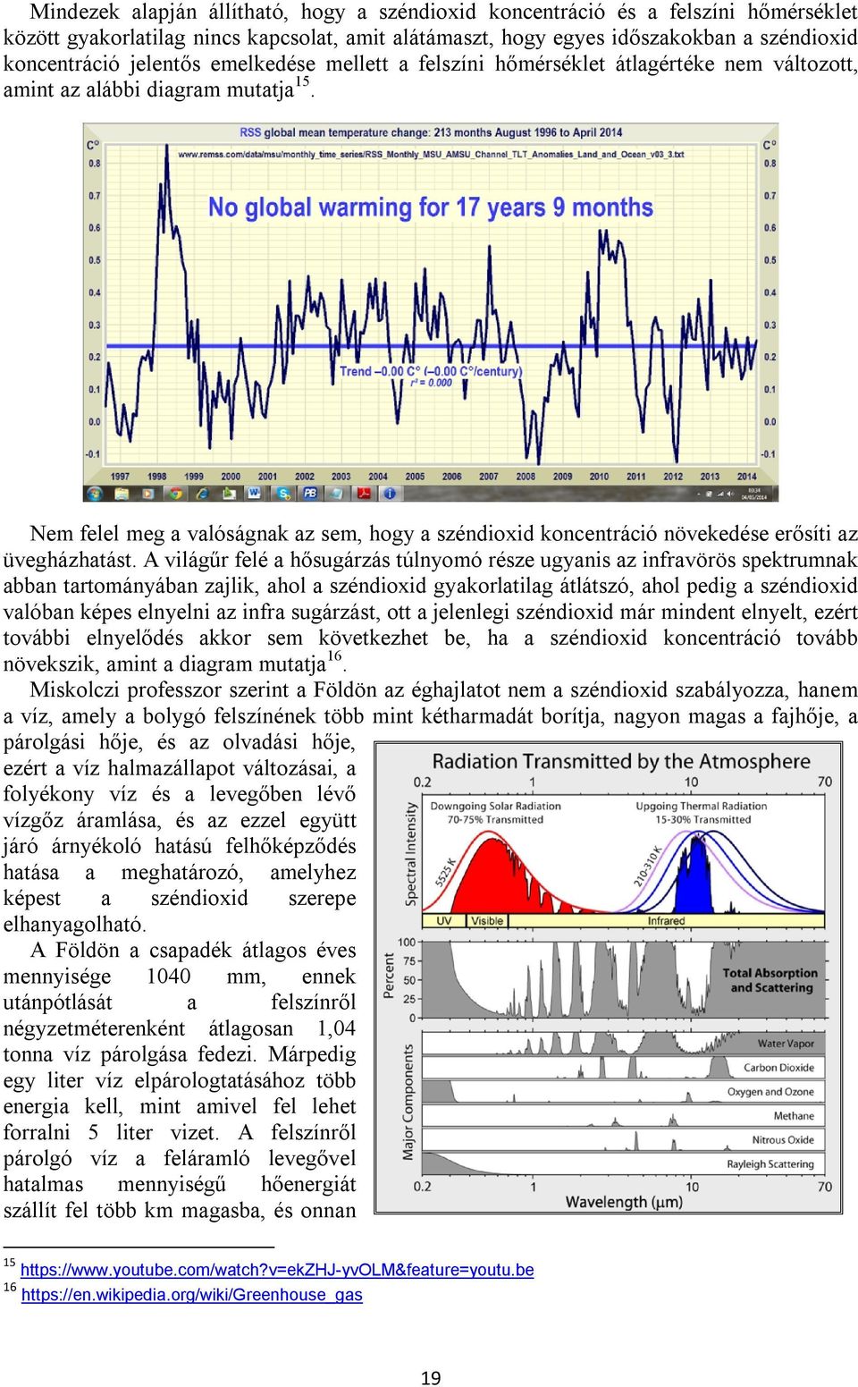 Nem felel meg a valóságnak az sem, hogy a széndioxid koncentráció növekedése erősíti az üvegházhatást.