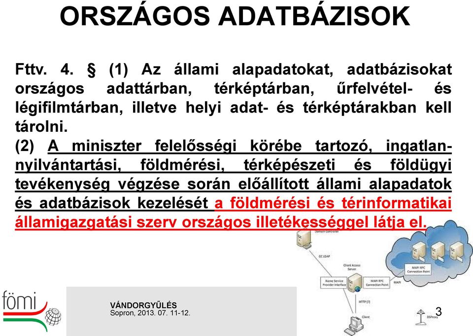 helyi adat- és térképtárakban kell tárolni.