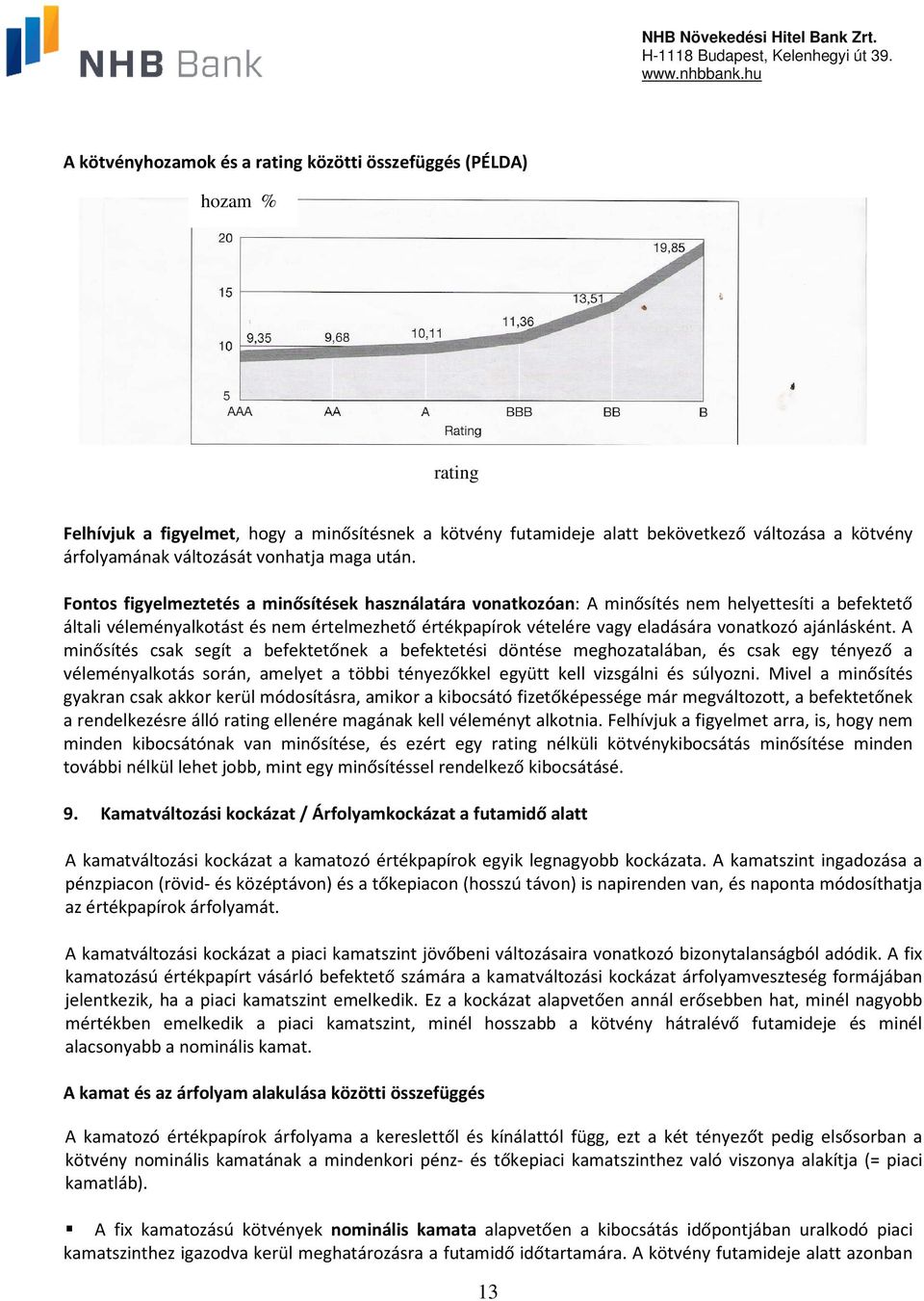 Fontos figyelmeztetés a minősítések használatára vonatkozóan: A minősítés nem helyettesíti a befektető általi véleményalkotást és nem értelmezhető értékpapírok vételére vagy eladására vonatkozó