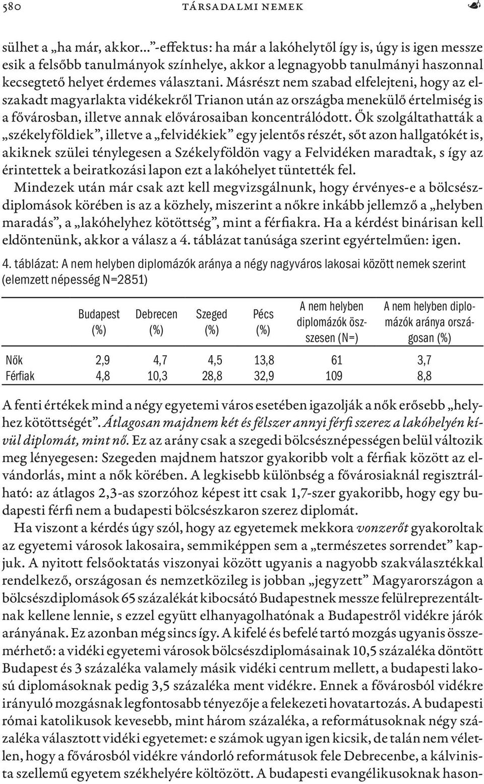 Ők szolgáltathatták a székelyföldiek, illetve a felvidékiek egy jelentős részét, sőt azon hallgatókét is, akiknek szülei ténylegesen a Székelyföldön vagy a Felvidéken maradtak, s így az érintettek a