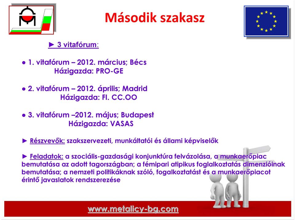 szociális lis-gazdasági gi konjunktúra felvázol zolása, a munkaerőpiac bemutatása az adott tagországban gban; a fémipari f atipikus