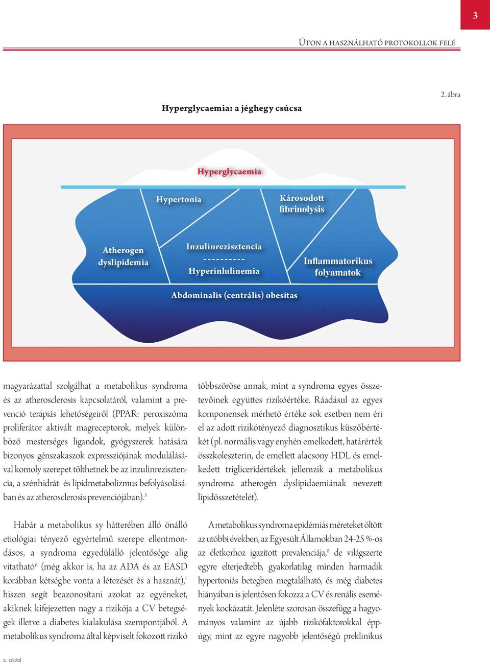 a metabolikus syndroma és az atherosclerosis kapcsolatáról, valamint a prevenció terápiás lehetőségeiről (PPAR: peroxiszóma proliferátor aktivált magreceptorok, melyek különböző mesterséges ligandok,