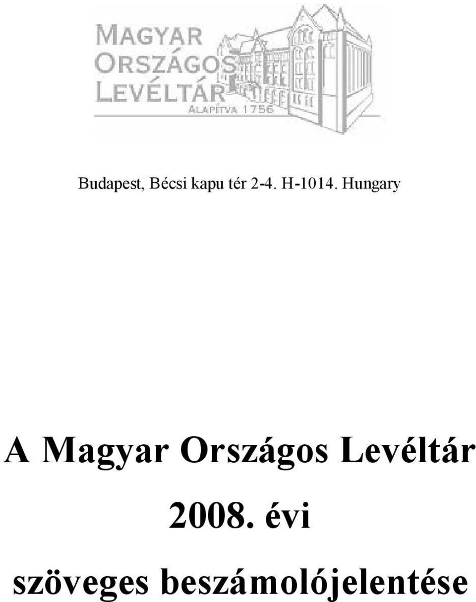 Hungary A Magyar Országos