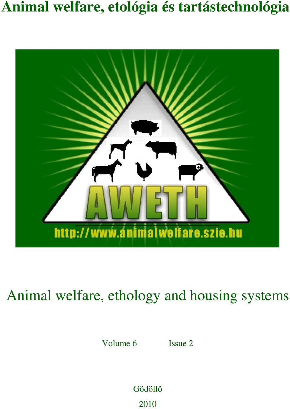 welfare, ethology and housing