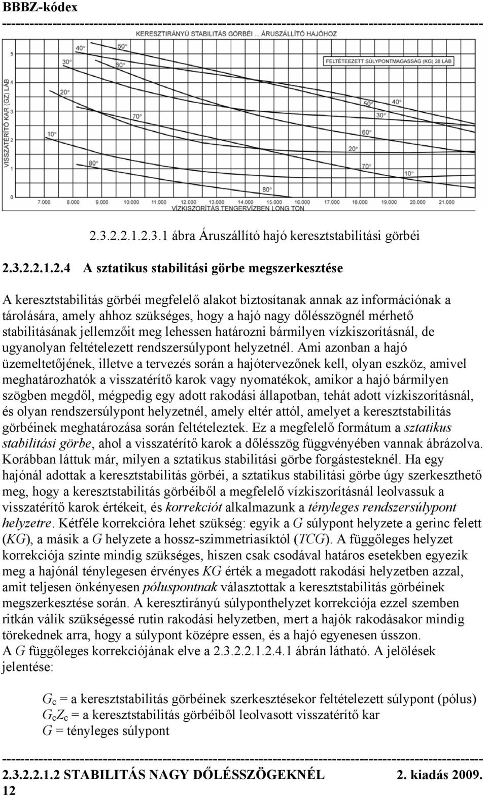 rendszersúlypont helyzetnél.