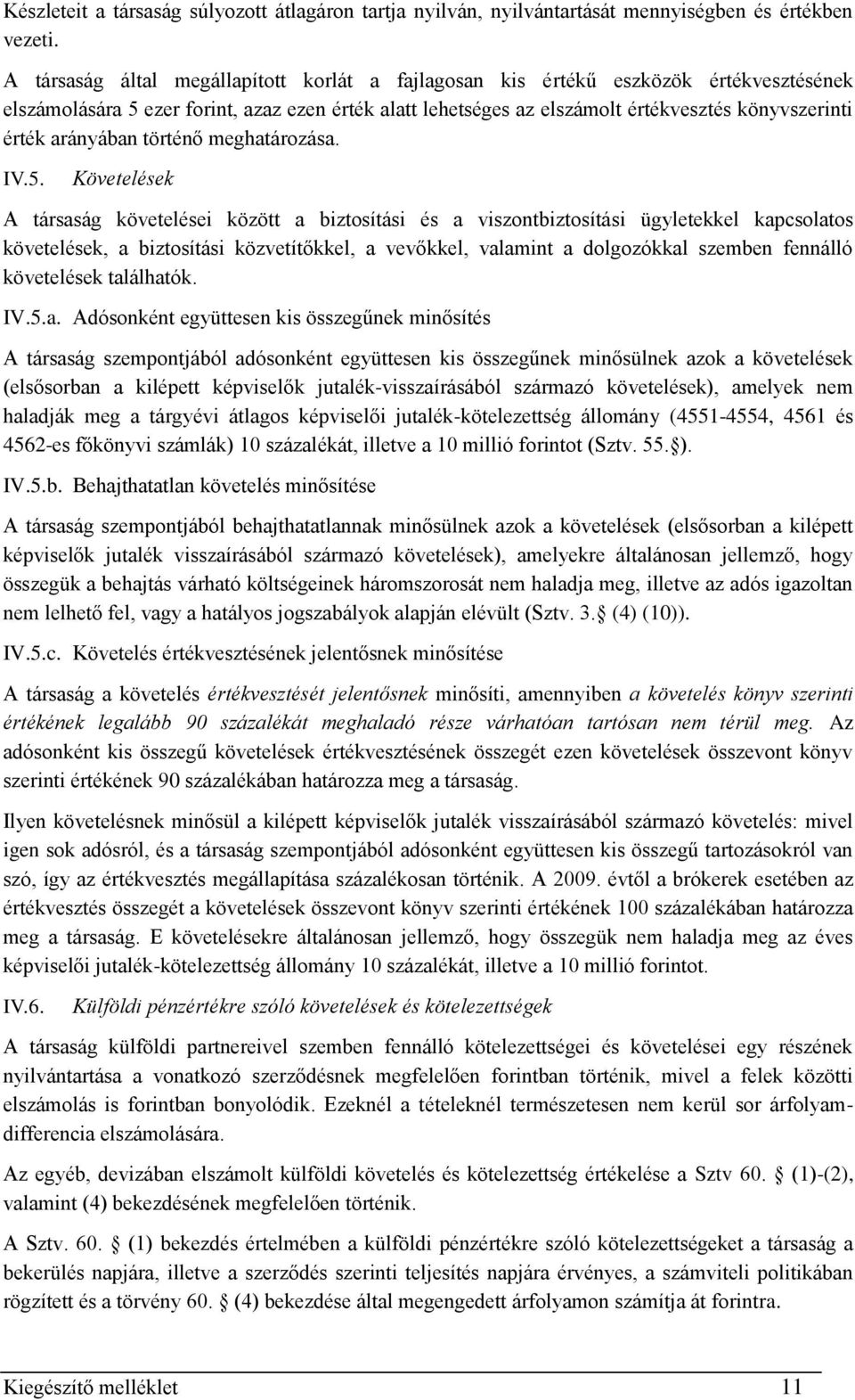 arányában történő meghatározása. IV.5.