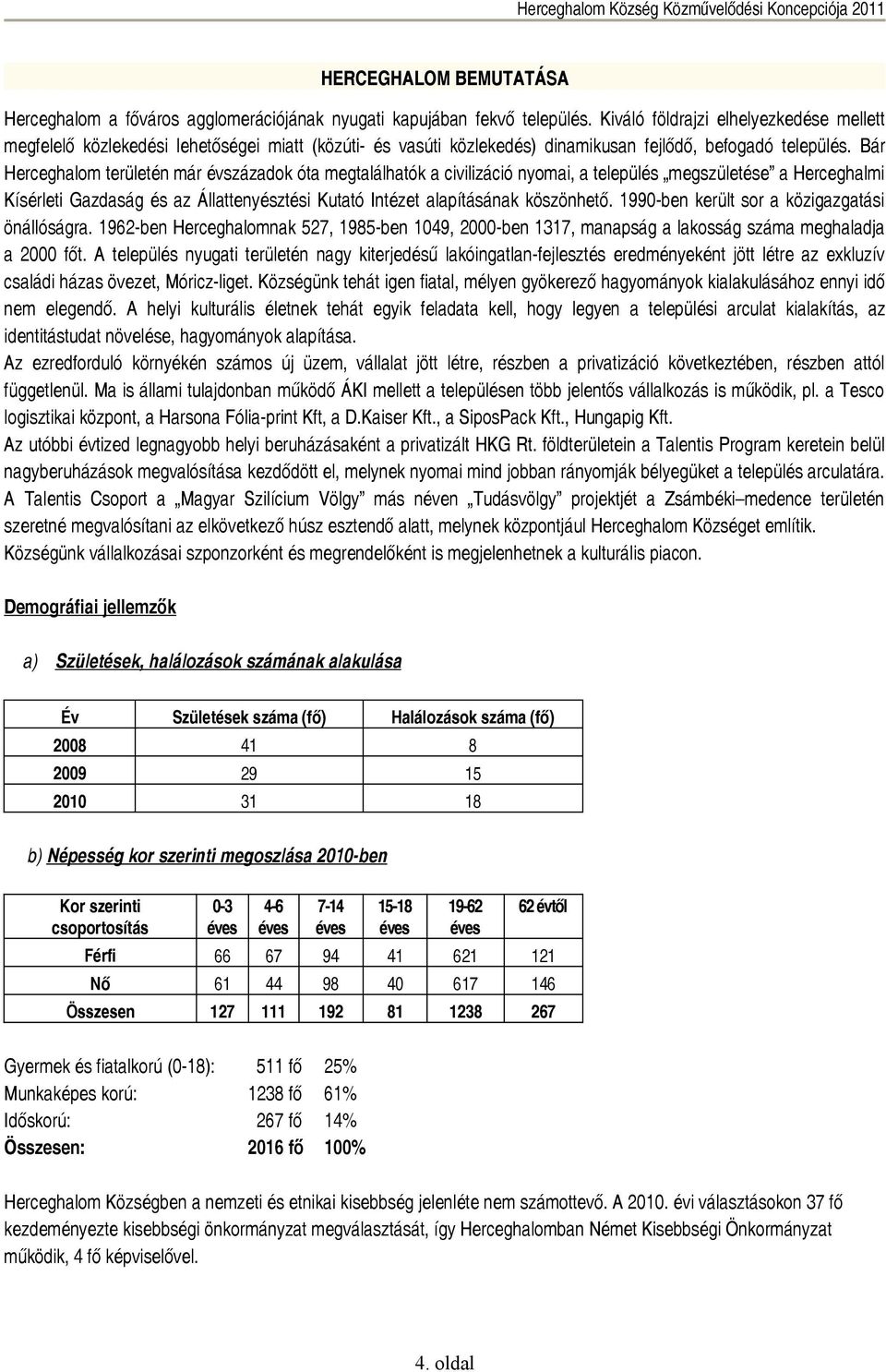 Bár Herceghalom területén már évszázadok óta megtalálhatók a civilizáció nyomai, a település megszületése a Herceghalmi Kísérleti Gazdaság és az Állattenyésztési Kutató Intézet alapításának