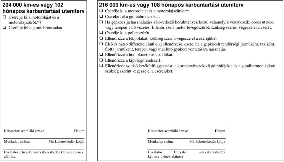 Ellenőrizze a motor levegőszűrőt; szükség szerint végezze el a cserét.