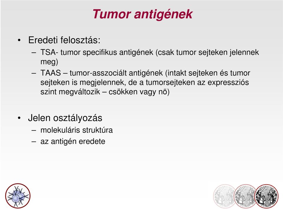 és tumor sejteken is megjelennek, de a tumorsejteken az expressziós szint