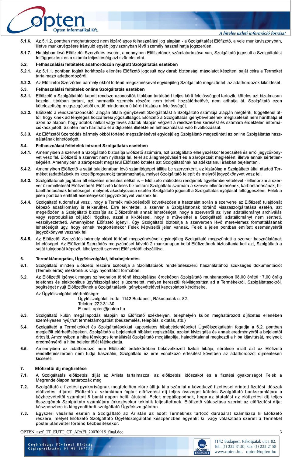 jogszerűen. 5.1.7.
