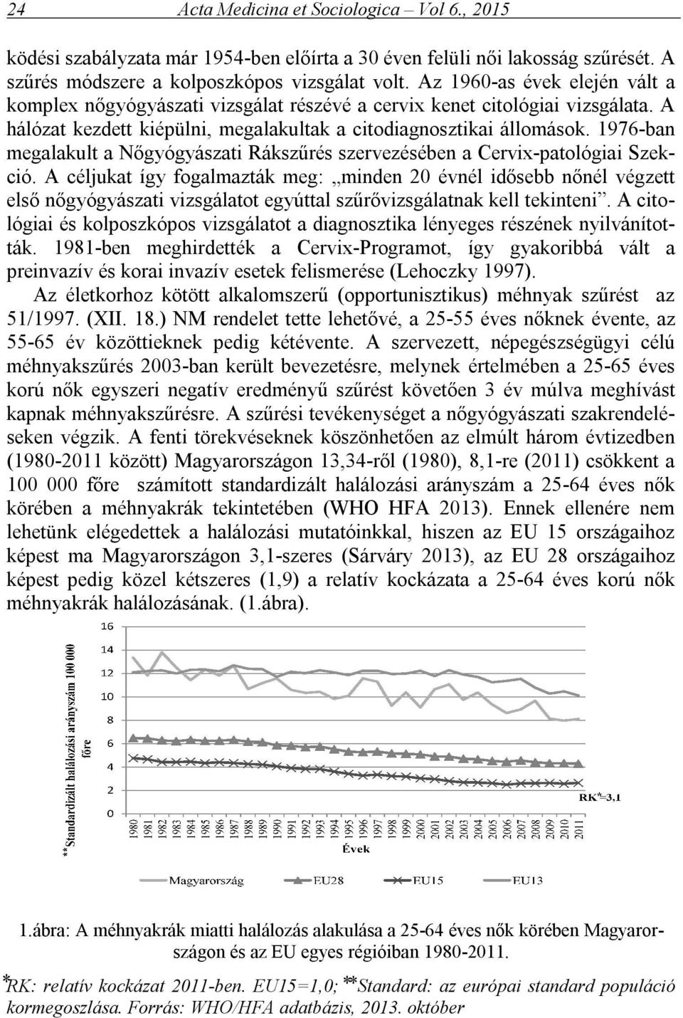 1976-ban megalakult a Nőgyógyászati Rákszűrés szervezésében a Cervix-patológiai Szekció.