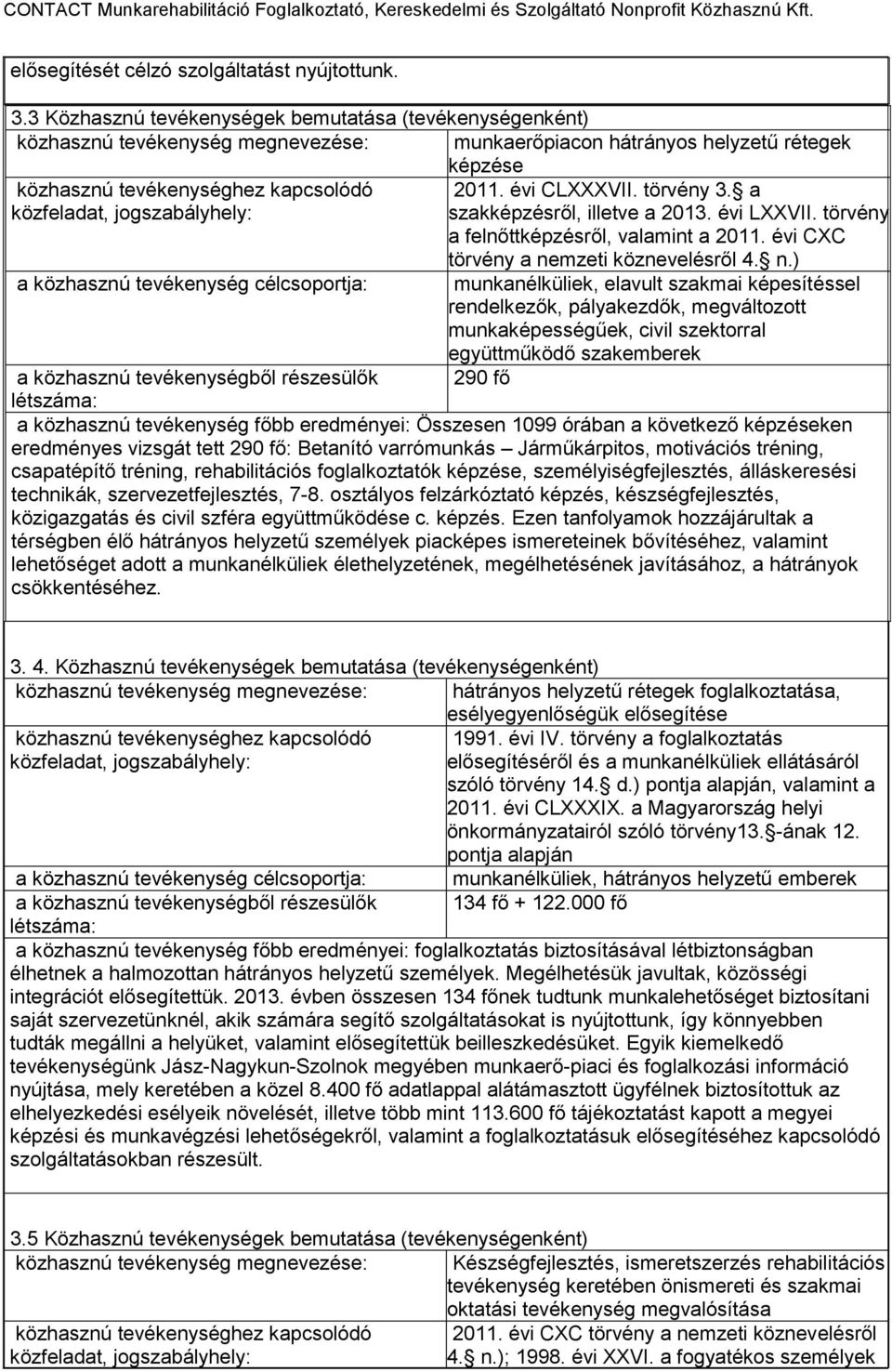 törvény 3. a közfeladat, jogszabályhely: szakképzésről, illetve a 2013. évi LXXVII. törvény a felnőttképzésről, valamint a 2011. évi CXC törvény a ne