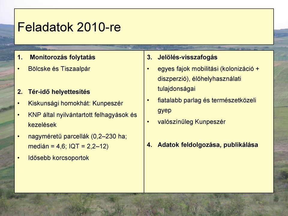 parcellák (,2 23 ha; medián = 4,6; IQT = 2,2 12) Idősebb korcsoportok 3.