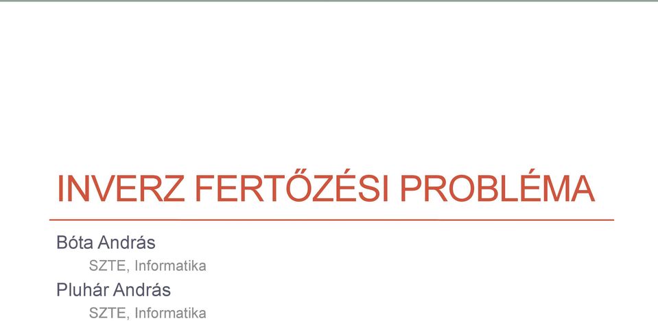 SZTE, Informatika