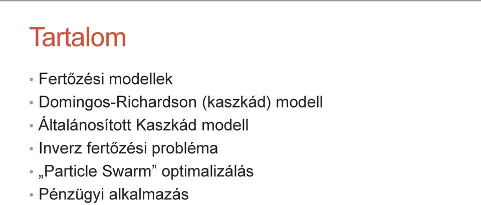 Általánosított Kaszkád modell Inverz