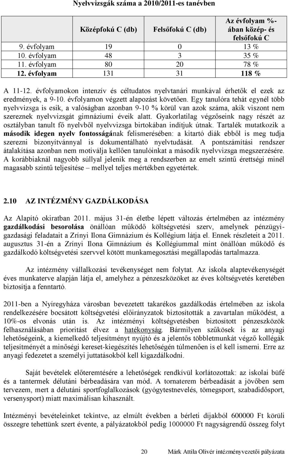 Egy tanulóra tehát egynél több nyelvvizsga is esik, a valóságban azonban 9-10 % körül van azok száma, akik viszont nem szereznek nyelvvizsgát gimnáziumi éveik alatt.