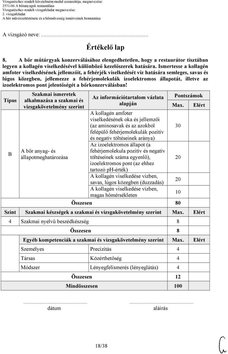 izoelektromos pont jelentőségét a bőrkonzerválásban!