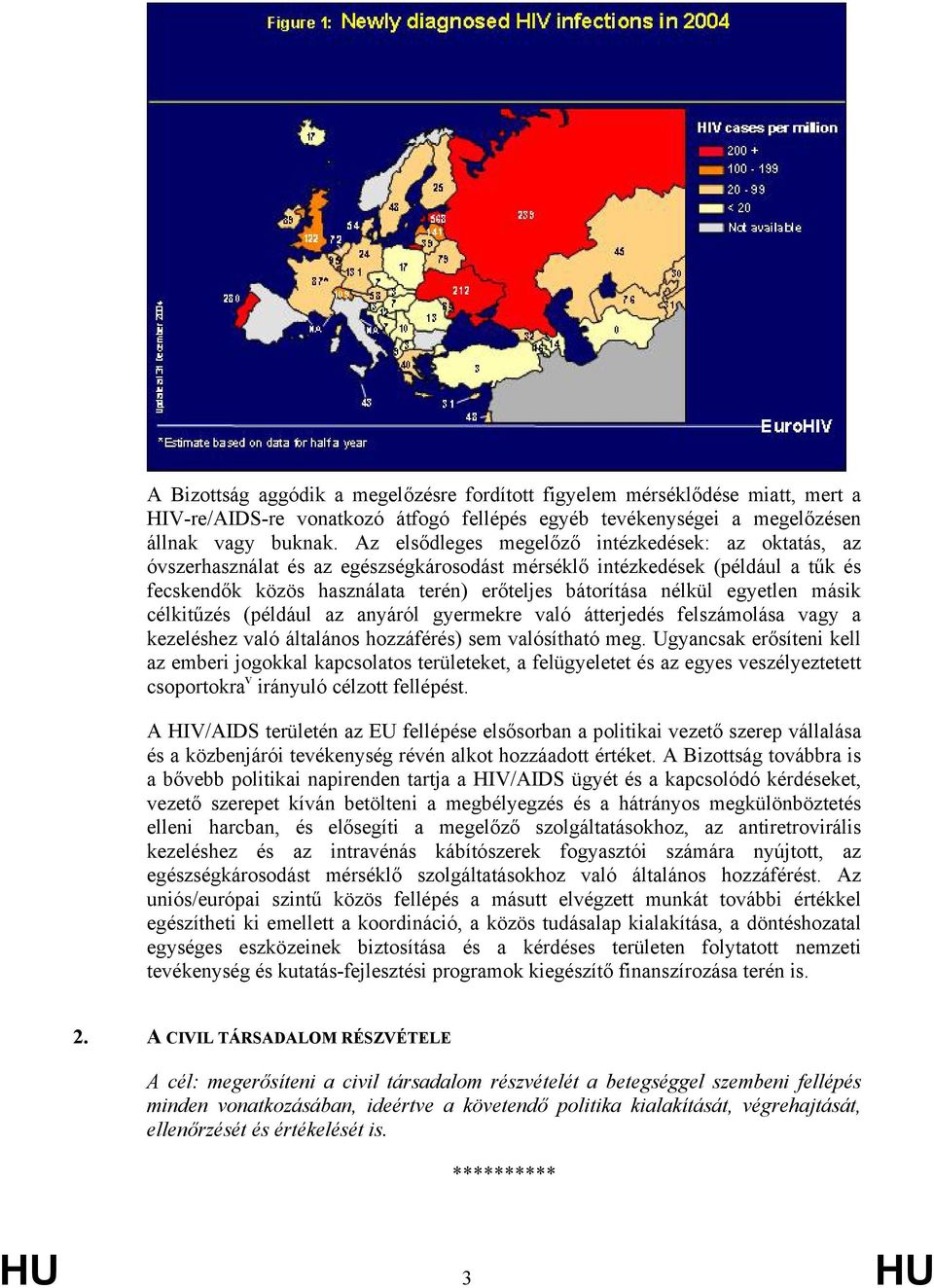 egyetlen másik célkitűzés (például az anyáról gyermekre való átterjedés felszámolása vagy a kezeléshez való általános hozzáférés) sem valósítható meg.