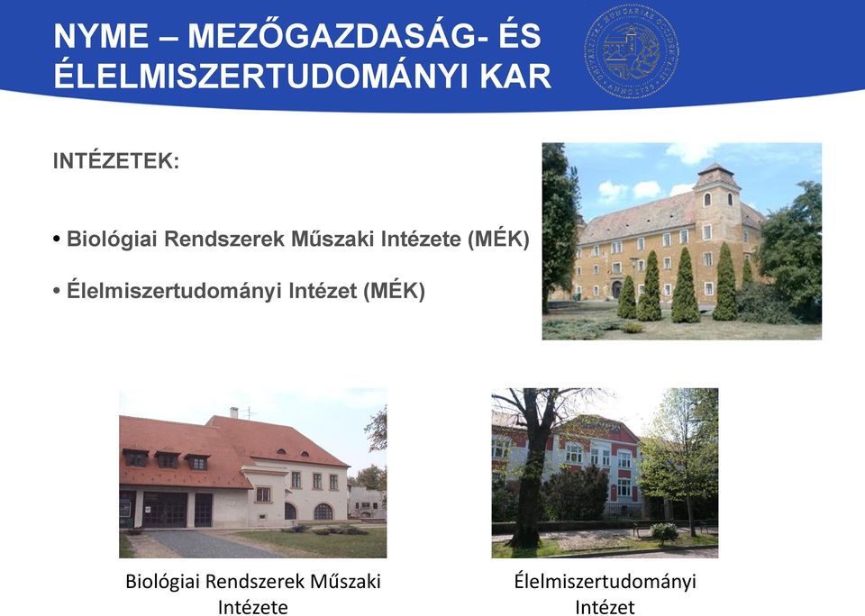 (MÉK) Élelmiszertudományi Intézet (MÉK) Biológiai