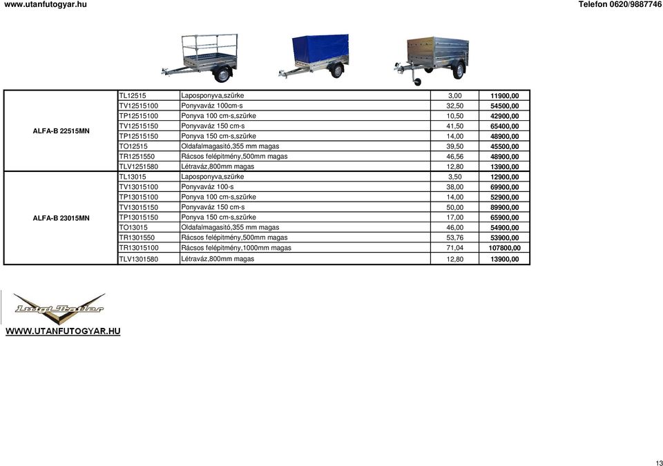 mm magas TO55 TR5550 TLV5580 TL305 Ponyvaváz 00 s TV30500 Ponyva 00 cm s,szürke TP30500 Ponyvaváz 50 cm s TV30550 Ponyva 50 cm s,szürke TP30550 ALFA B 305MN