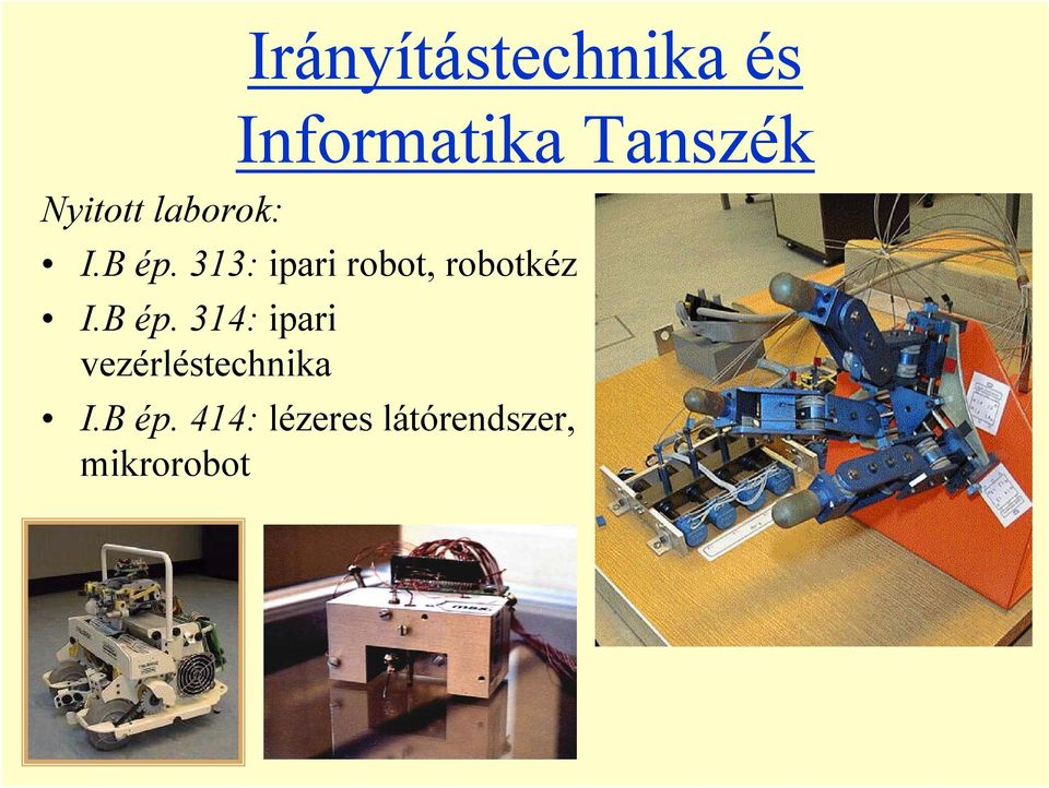 313: ipari robot, robotkéz I.B ép.