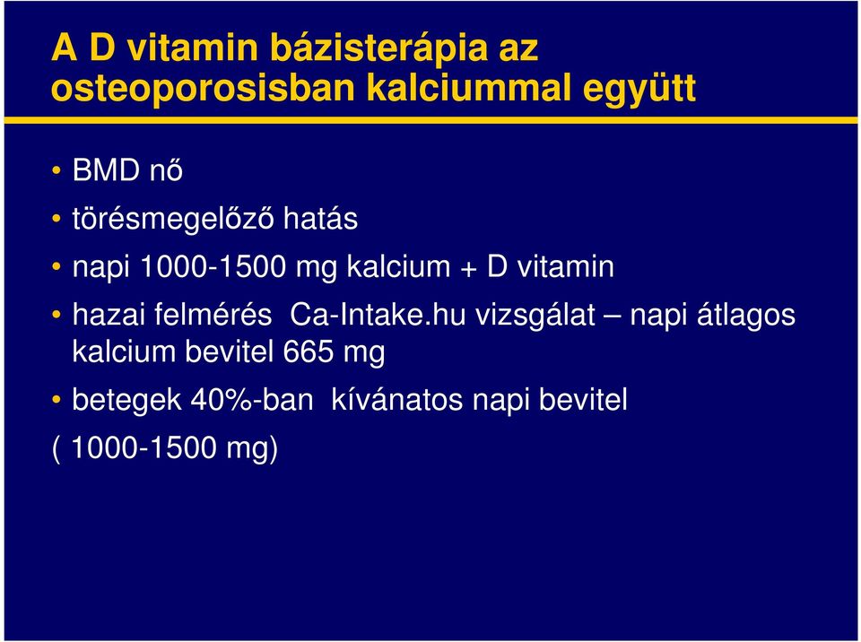 vitamin hazai felmérés Ca-Intake.