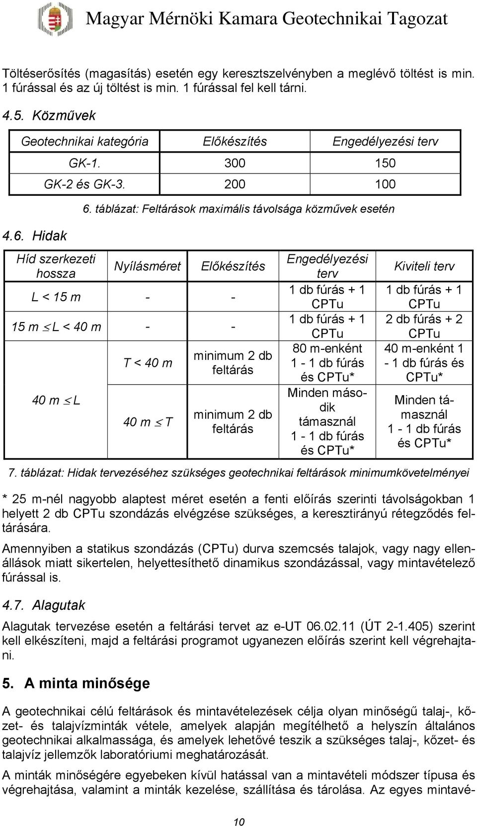 táblázat: Feltárások maximális távolsága közművek esetén Nyílásméret Előkészítés L < 15 m - - 15 m L < 40 m - - 40 m L T < 40 m 40 m T minimum 2 db feltárás minimum 2 db feltárás Engedélyezési terv 1