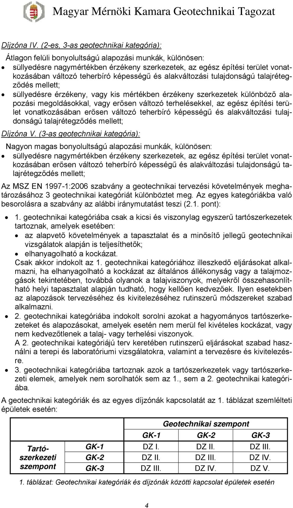 teherbíró képességű és alakváltozási tulajdonságú talajrétegződés mellett; süllyedésre érzékeny, vagy kis mértékben érzékeny szerkezetek különböző alapozási megoldásokkal, vagy erősen változó
