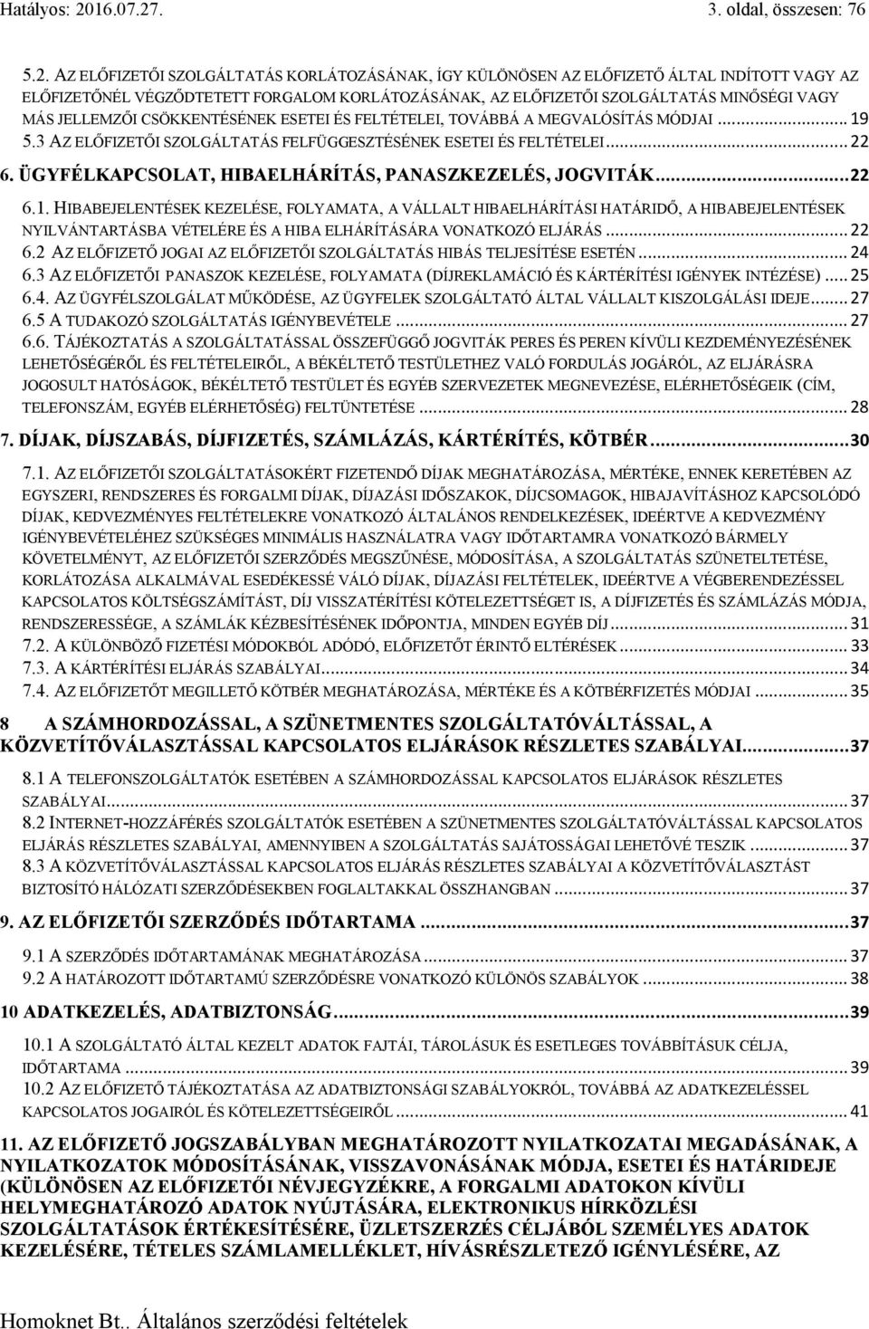 . 3. oldal, összesen: 76 5.2.